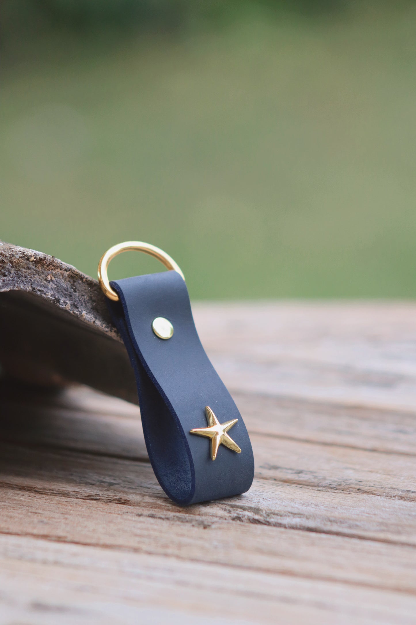 Keyring in Gunmetal